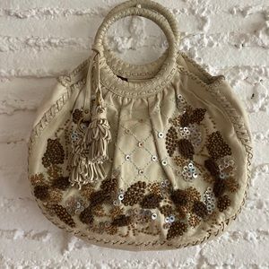 Isabella Fiore Embellished Leather Bag